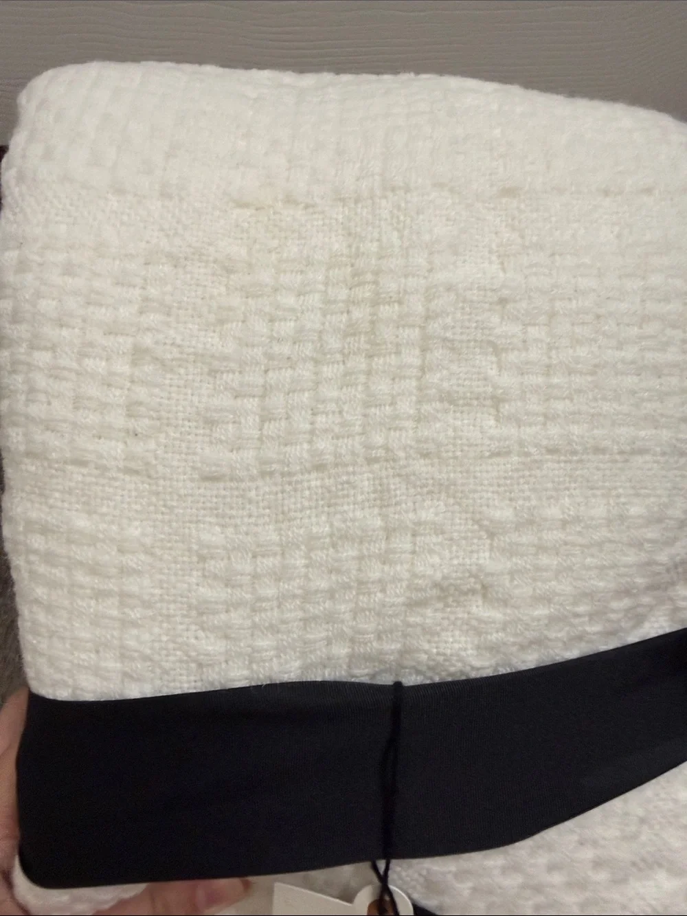 Hearth & Hand Cream Textured Throw Blanket